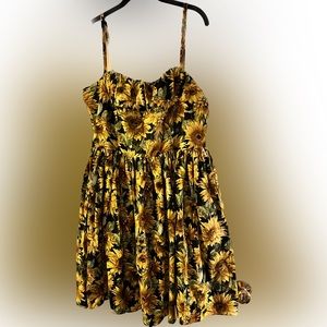 Bernie Dexter Size 2X Paris Dress in Sunflowers